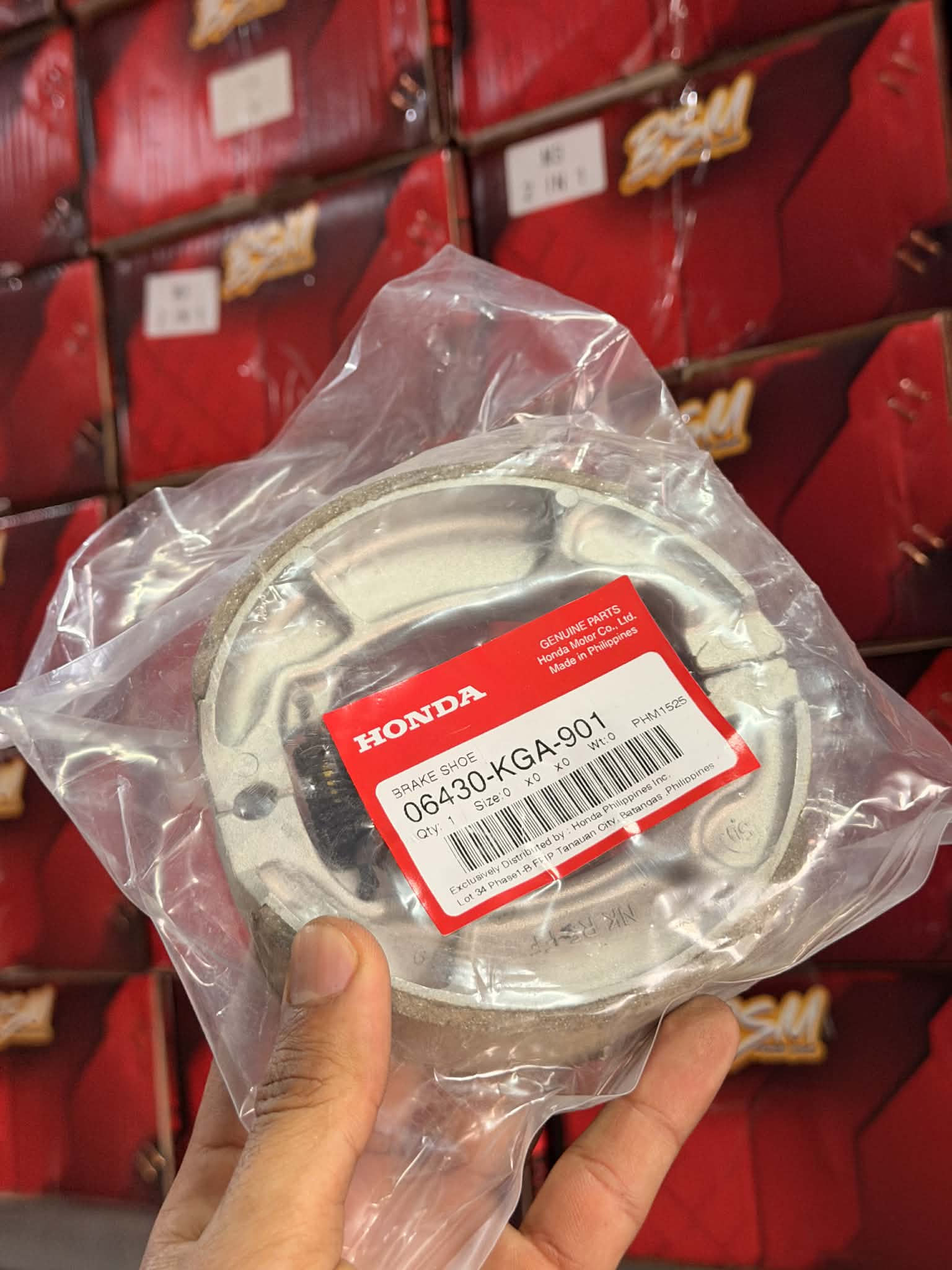 HONDA ORIGINAL GENUINE BRAKE SHOE FOR CLICK AND BEAT F.I