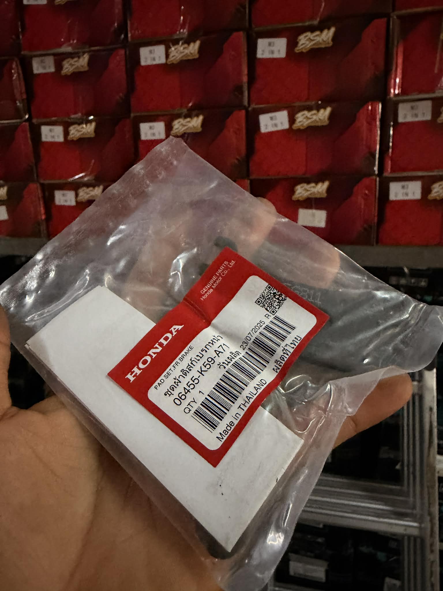 HONDA GENUINE ORIGINAL BRAKE PAD CLICK 125 V2/V3/V4