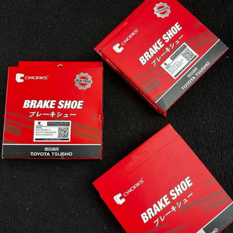 CWORKS BRAKESHOE AND BRAKEPAD FOR HONDA AND YAMAHA SCOOTERS