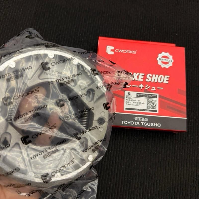 CWORKS BRAKESHOE AND BRAKEPAD FOR HONDA AND YAMAHA SCOOTERS