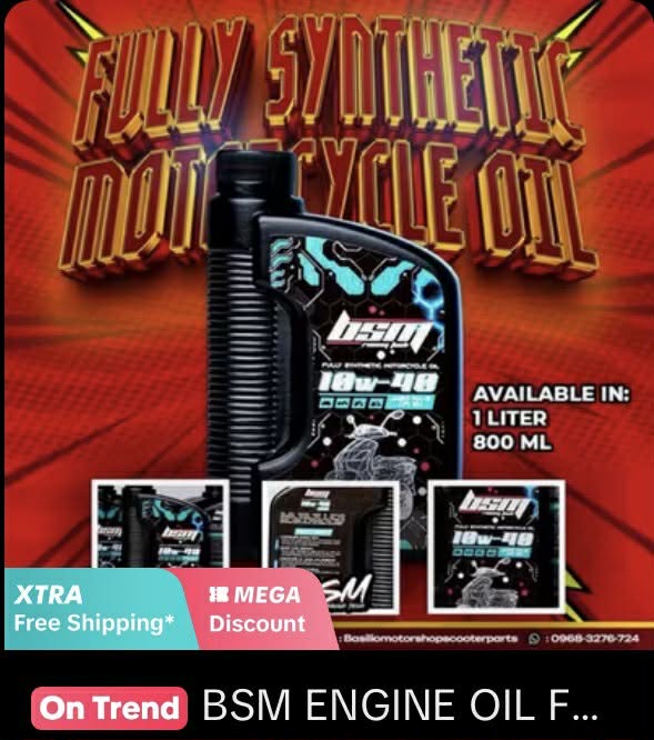 FULLY SYNTHETIC MOTORCYCLE OIL