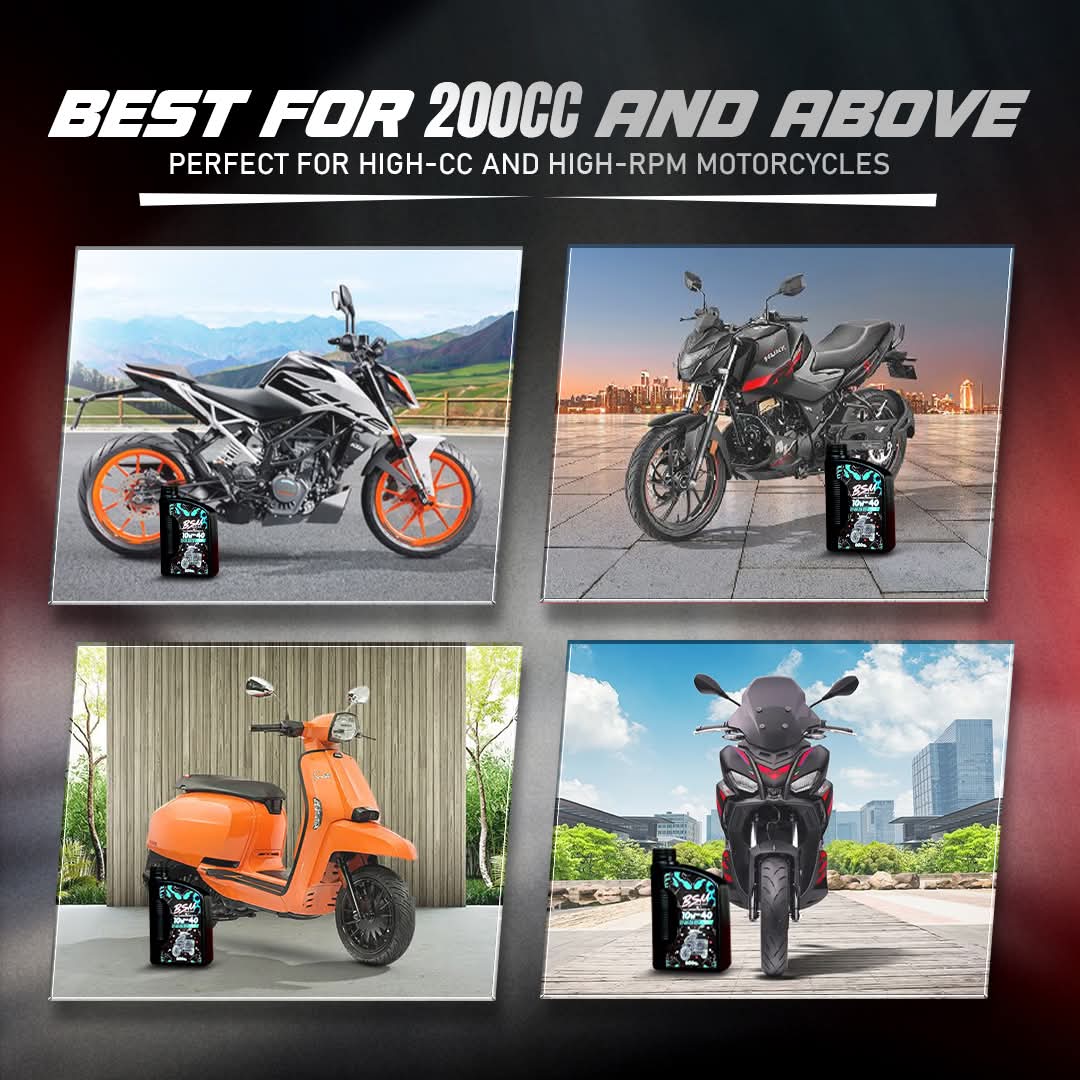 FULLY SYNTHETIC MOTORCYCLE OIL