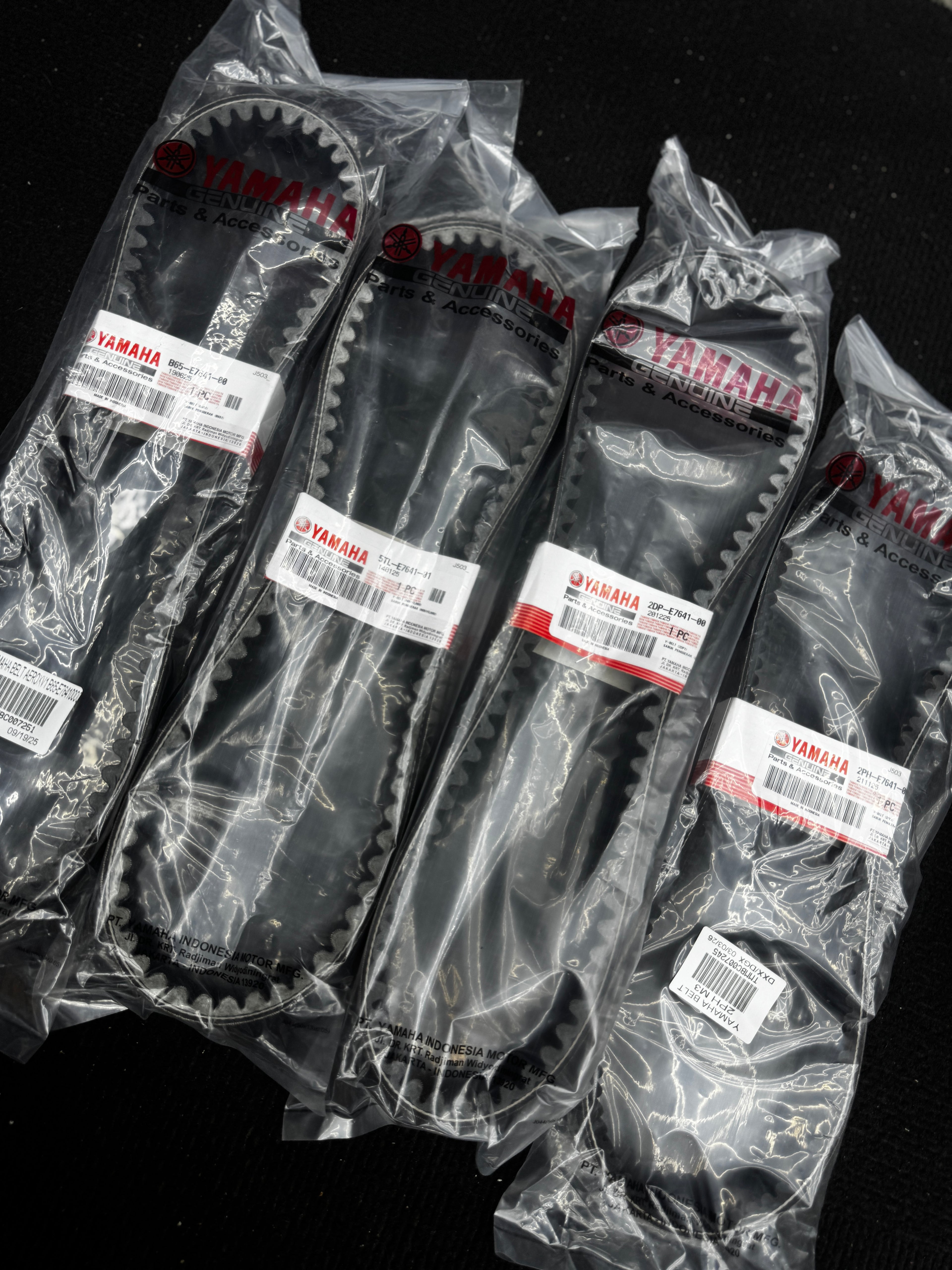 WHOLE SALE PRICE HONDA AND YAMAHA SCOOTER ORIGINAL GENUINE BELT (8PCS MINIMUM)