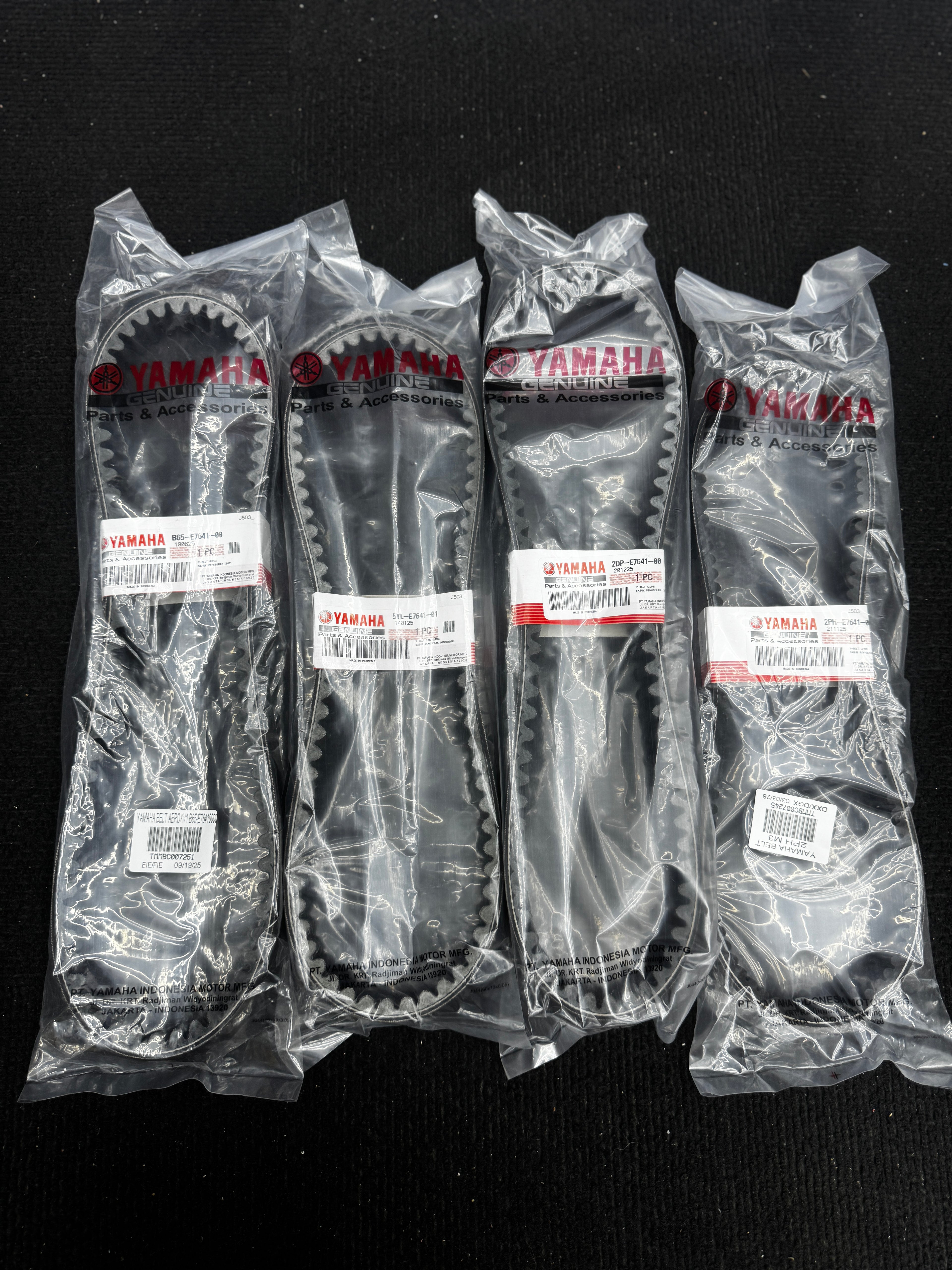 WHOLE SALE PRICE HONDA AND YAMAHA SCOOTER ORIGINAL GENUINE BELT (8PCS MINIMUM)