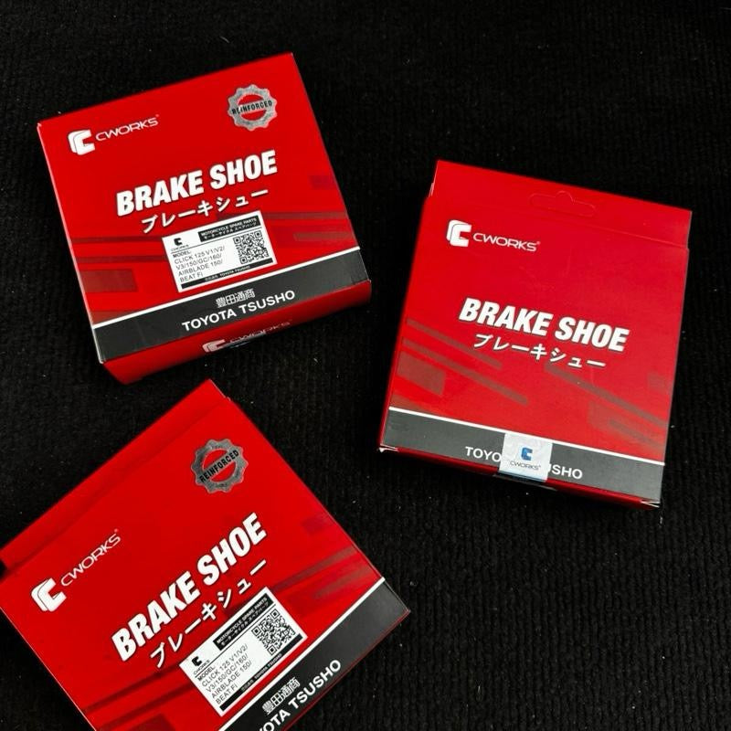 CWORKS BRAKESHOE AND BRAKEPAD FOR HONDA AND YAMAHA SCOOTERS