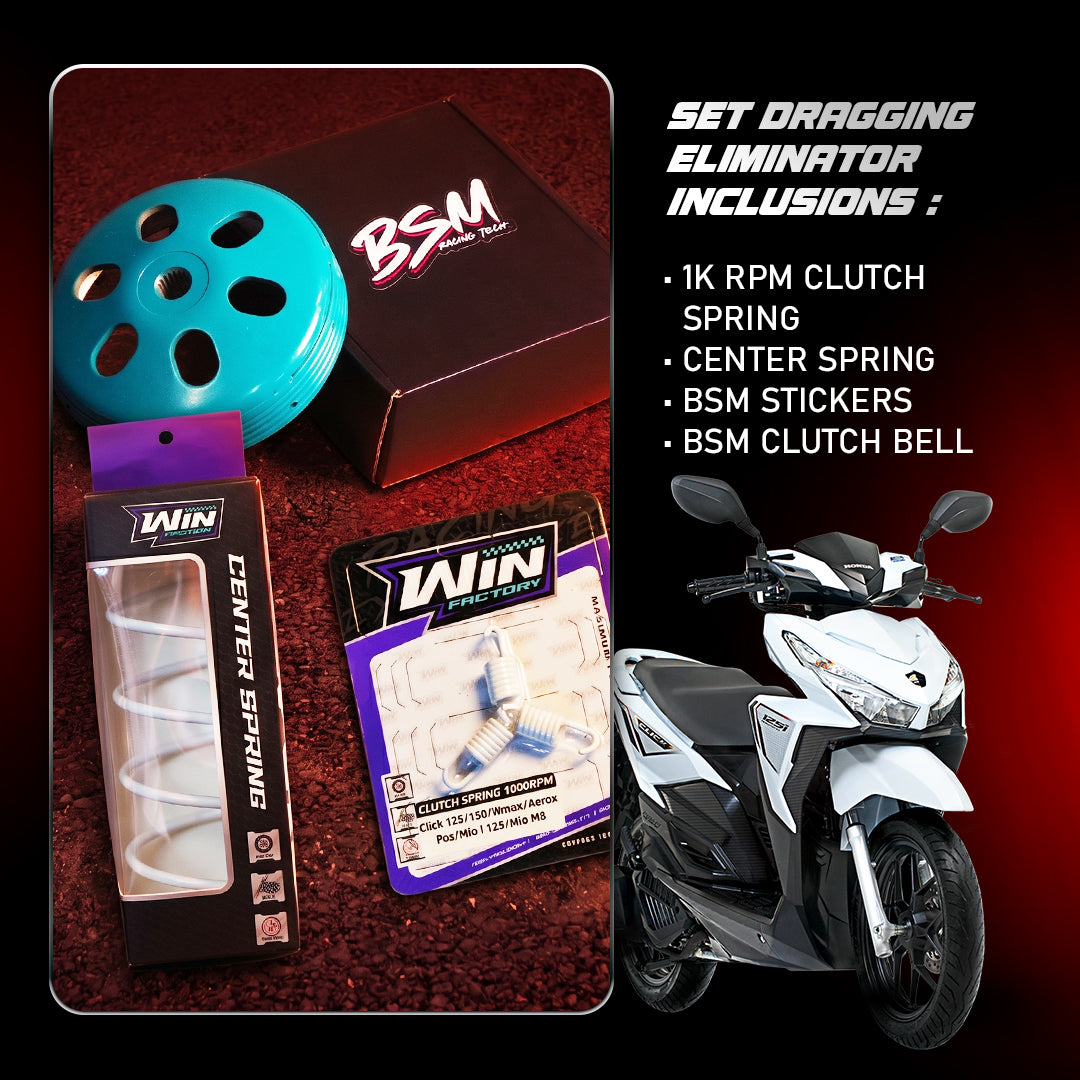 BSM SET DRAGGING ELIMINATOR FOR HONDA AND YAMAHA BELL, CLUTCH SPRING, CENTER SPRING SET