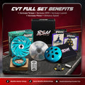 BSM PULLEY SET FULL CVT