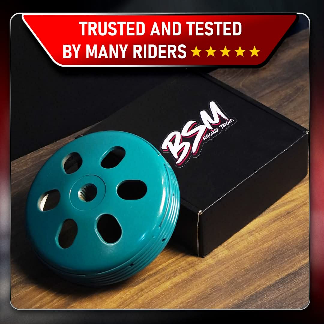BSM STOCK MODIFIED CLUTCH BELL FOR DAILY AND TOURING. FOR ALL HONDA AND YAMAHA SCOOTERS