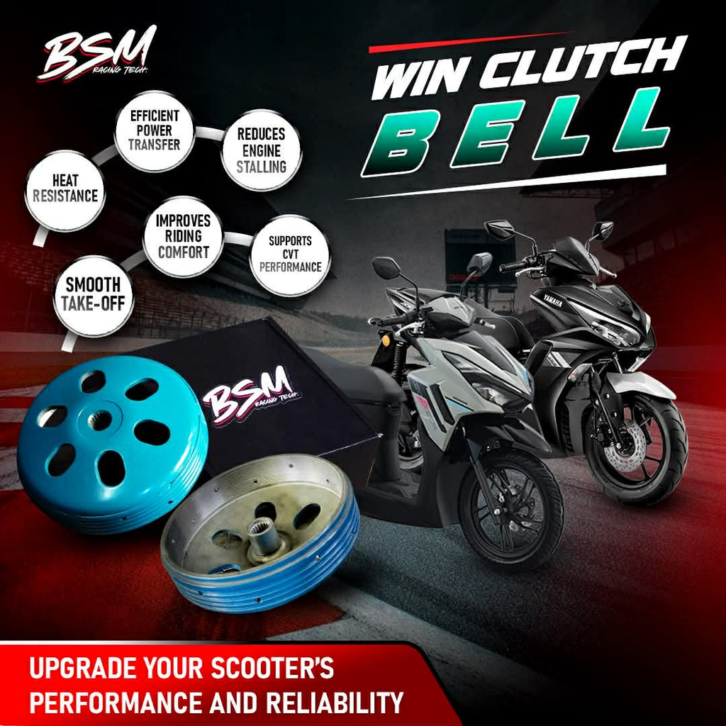 BSM STOCK MODIFIED CLUTCH BELL FOR DAILY AND TOURING. FOR ALL HONDA AND YAMAHA SCOOTERS