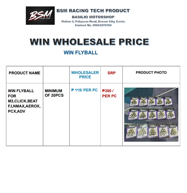 WIN FLYBALL WHOLESALE PRICE (15 PCS MINIMUM WORTH OF ITEM)